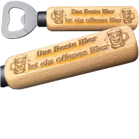 Flaschen&ouml;ffner Das Beste Bier ist ein offenes Bier