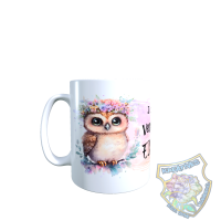 Tasse Eule Ich bin nicht verr&uuml;ckt