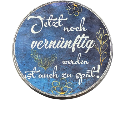 Magnet Jetzt noch vern&uuml;nftig werden rund Metall