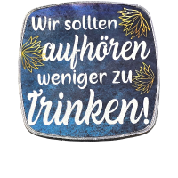 Magnet Wir sollten aufh&ouml;ren eckig Metall