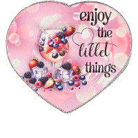 Magnet Lillet Enjoy the lillet things Herz Metall