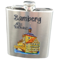 Flachmann Rathaus Bamberg silber