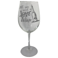 Weinglas All you need is wine