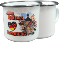 Tasse Emaille Rathaus