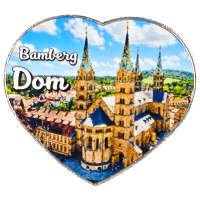 Magnet Dom Bamberg Herz Metall