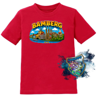 Kids Shirt Bamberg Skyline Comic