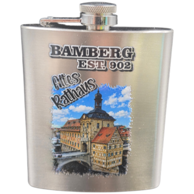 Flachmann Rathaus Foto silber 198,1ml