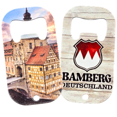 Flaschen&ouml;ffner Rathaus Bamberg Edelstahl