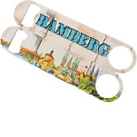 Flaschen&ouml;ffner Skyline Bamberg bunt Edelstahl