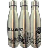 Flasche Skyline Schrift