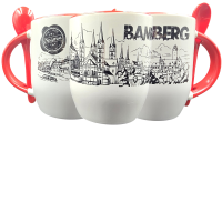 Tasse L&ouml;ffel Skyline sw Bamberg