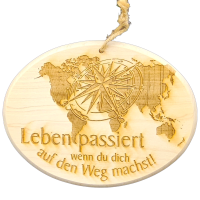 Schild Buche Leben passiert