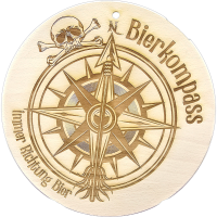 Schild Buche Bierkompass