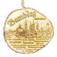 Rindenschild rund Skyline