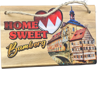 Schild Akazie HOME SWEET BAMBERG