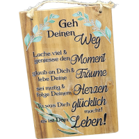 Schild Akazie Geh deinen Weg