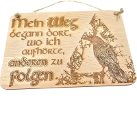 Schild Buche Mein Weg