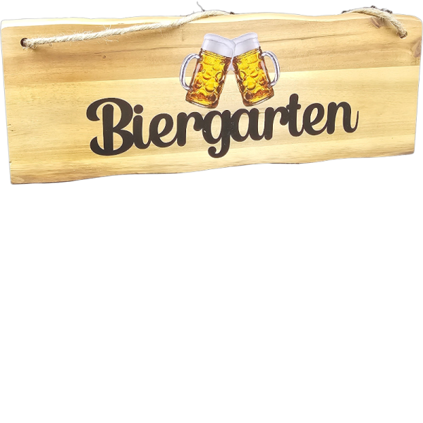 Schild Akazie Biergarten