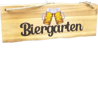 Schild Akazie Biergarten
