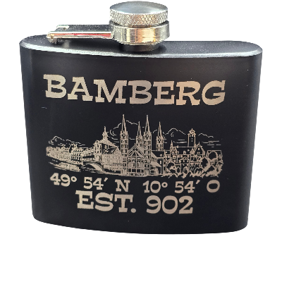 Flachmann Skyline Bamberg schwarz