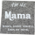 Filzuntersetzer Hier sitzt Mama