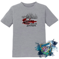Kids Shirt Bamberg Skyline Koordinaten 140 = 9-10 Jahre grau