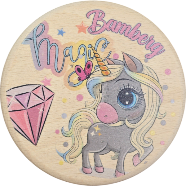 Holzdeckel Bamberg Motive Einhorn Bamberg